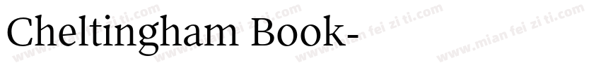 Cheltingham Book字体转换